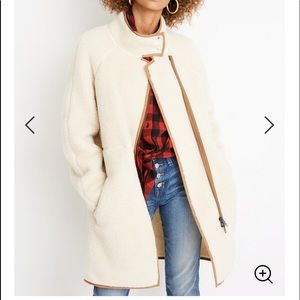 Madewell Rare Sherpa Cocoon Coat